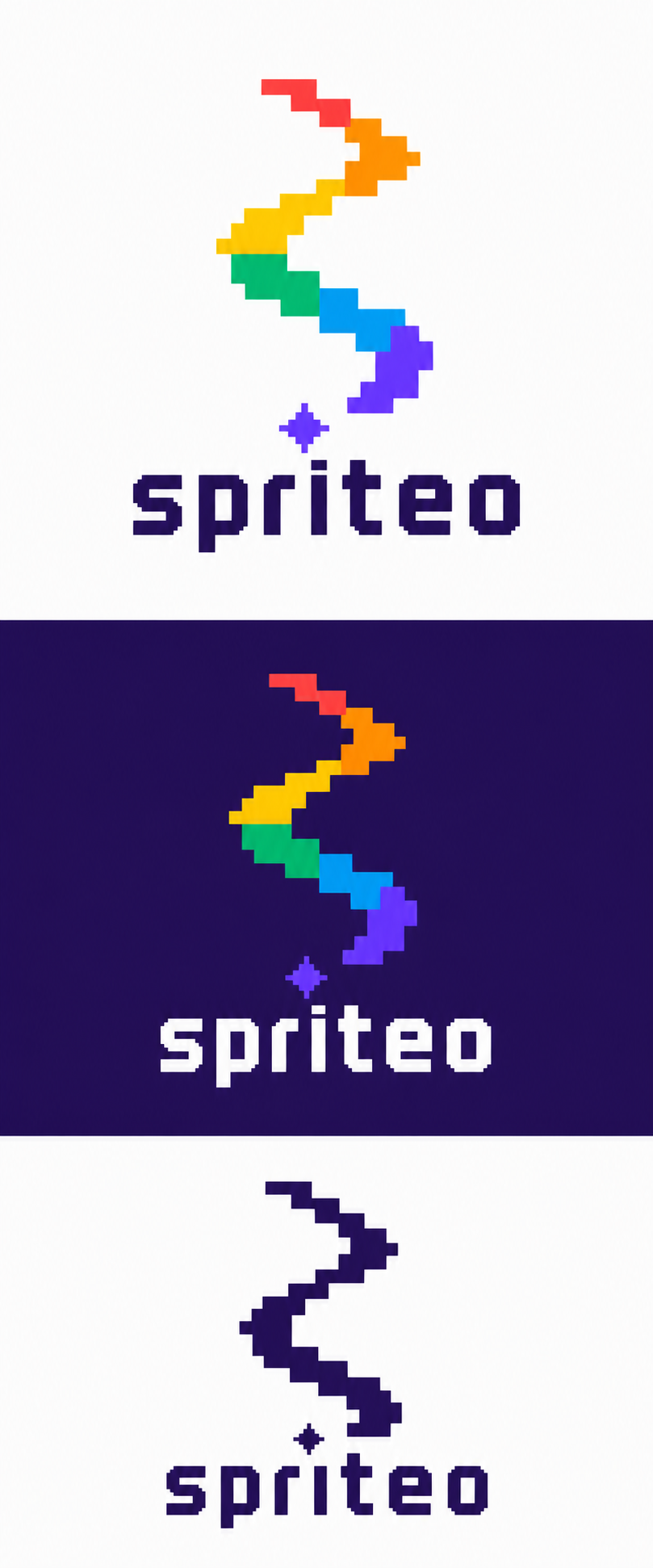 Pixel Grotesk logo concept for Spriteo