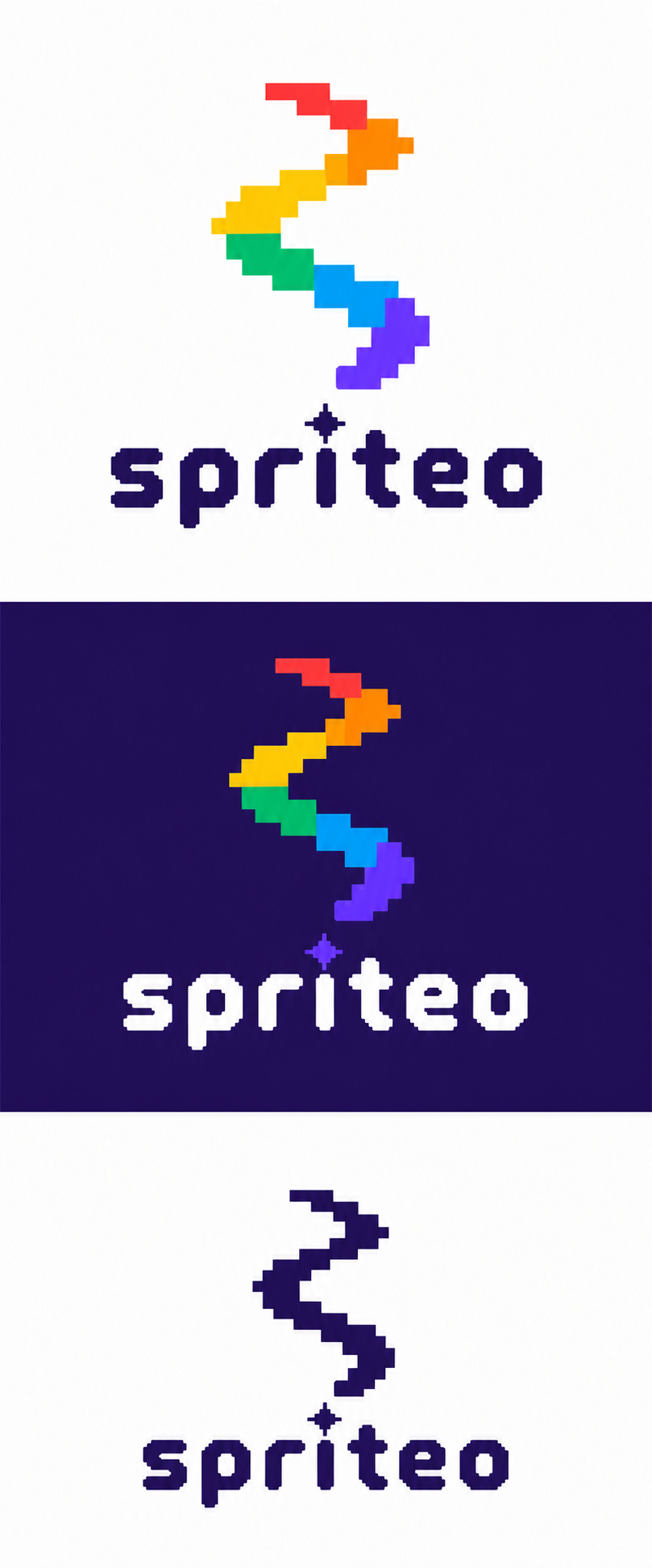 Soft Pixel Sans logo concept for Spriteo